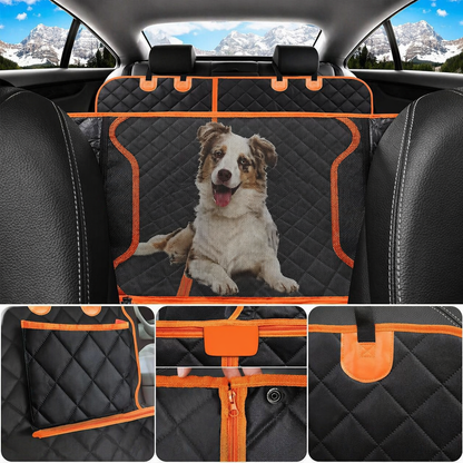 Instalación funda hammock coche perro — sistema de correas ajustables universal