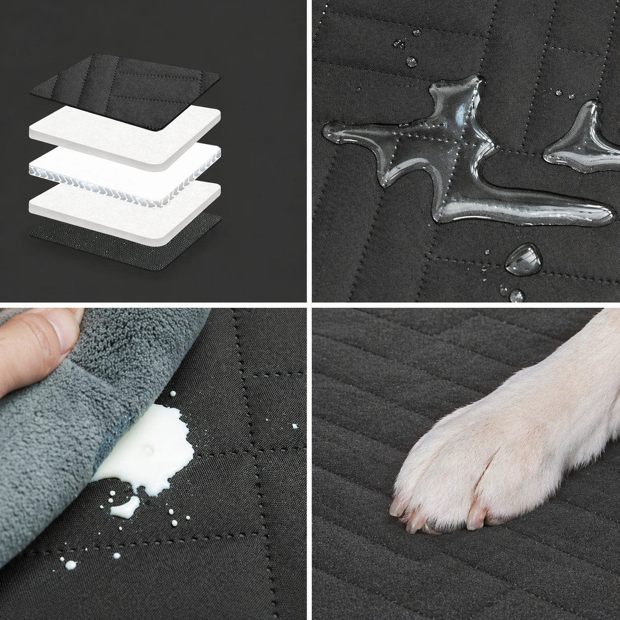 Funda hammock antideslizante para perros — compatible con SUV sedán y familiar