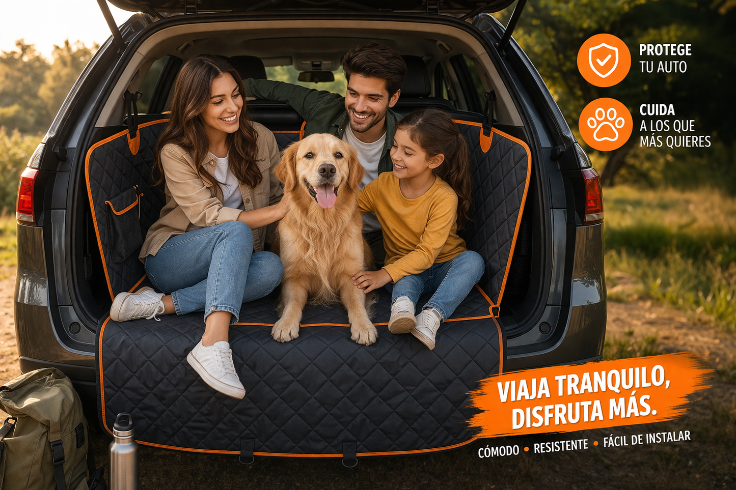 Funda Protectora de Coche para Mascotas — Hammock Premium