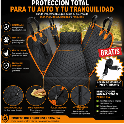 Funda Protectora de Coche para Mascotas — Hammock Premium