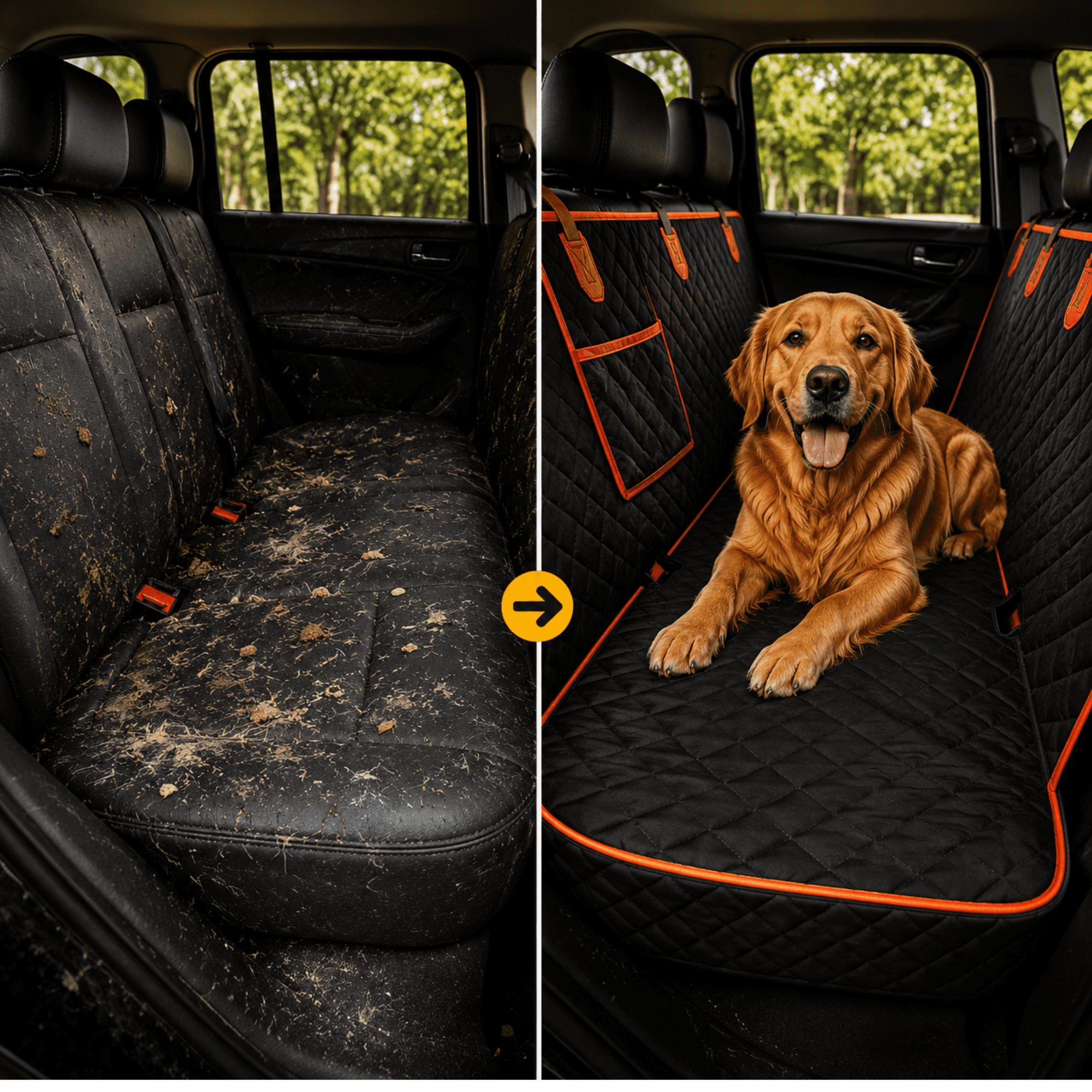 funda protectora para asientos de coche 

